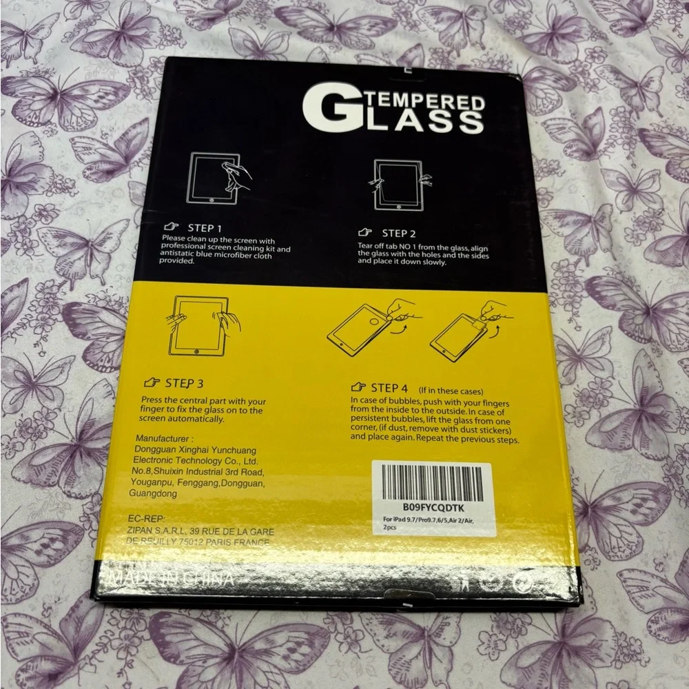 Tempered Glass Screen Protector - Yellow
